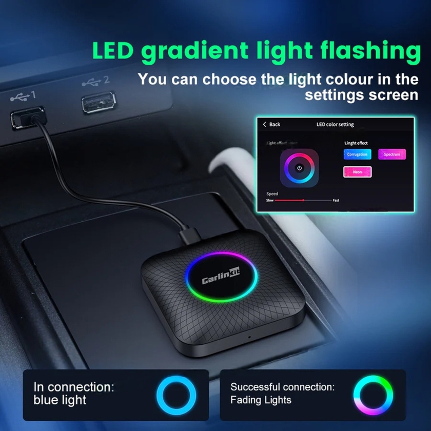 Multi Media Cpc200 Tbox Ambient Usb 8G 128Gb Up To 512Gb Android 13 SDM660 Wireless Carplay Dongle Youtube Netflix Ai Tv Box