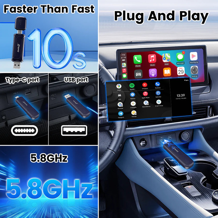 CPC200-Mini SE Pro Android Auto Apple Carplay Usb Dongle WiFi Fast Connect For Benz Mazda Audi VW Kia Volvo