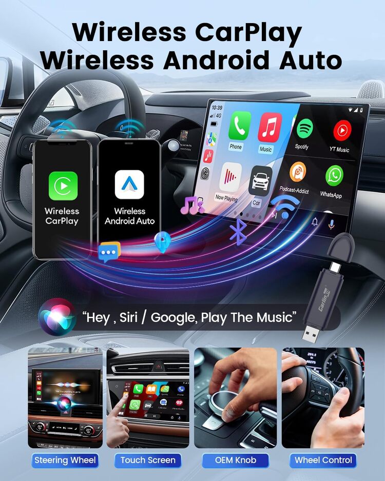 Wired To Wireless Mini SE Pro Ai Smart Box Carplay Adapter Android Auto Wireless Carplay Dongle