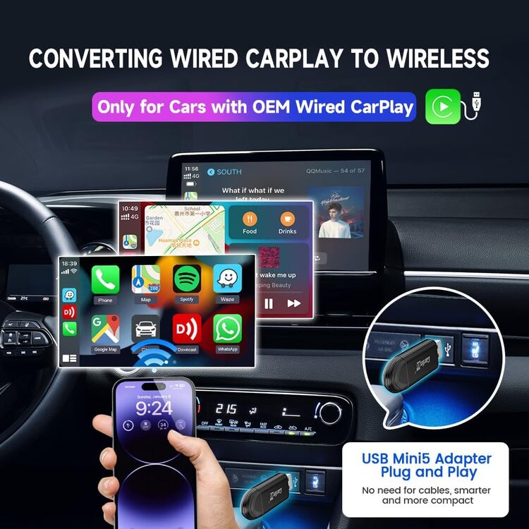 CPC200 Mini SE Pro Online Upgrade Stereos 2 In1 Wireless Car Play Adapter Android Auto Usb Carplay Carlinkit Ai Box