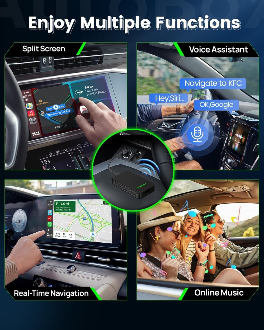 Carplay And Android Auto Wireless Dongle CPC200-2air Auto Connect For W218 X5 F15 Q7