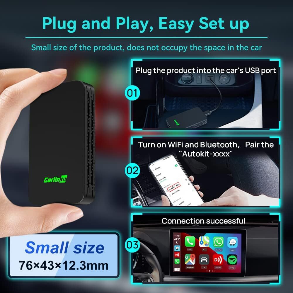 Carplay And Android Auto Wireless Dongle CPC200-2air Auto Connect For W218 X5 F15 Q7