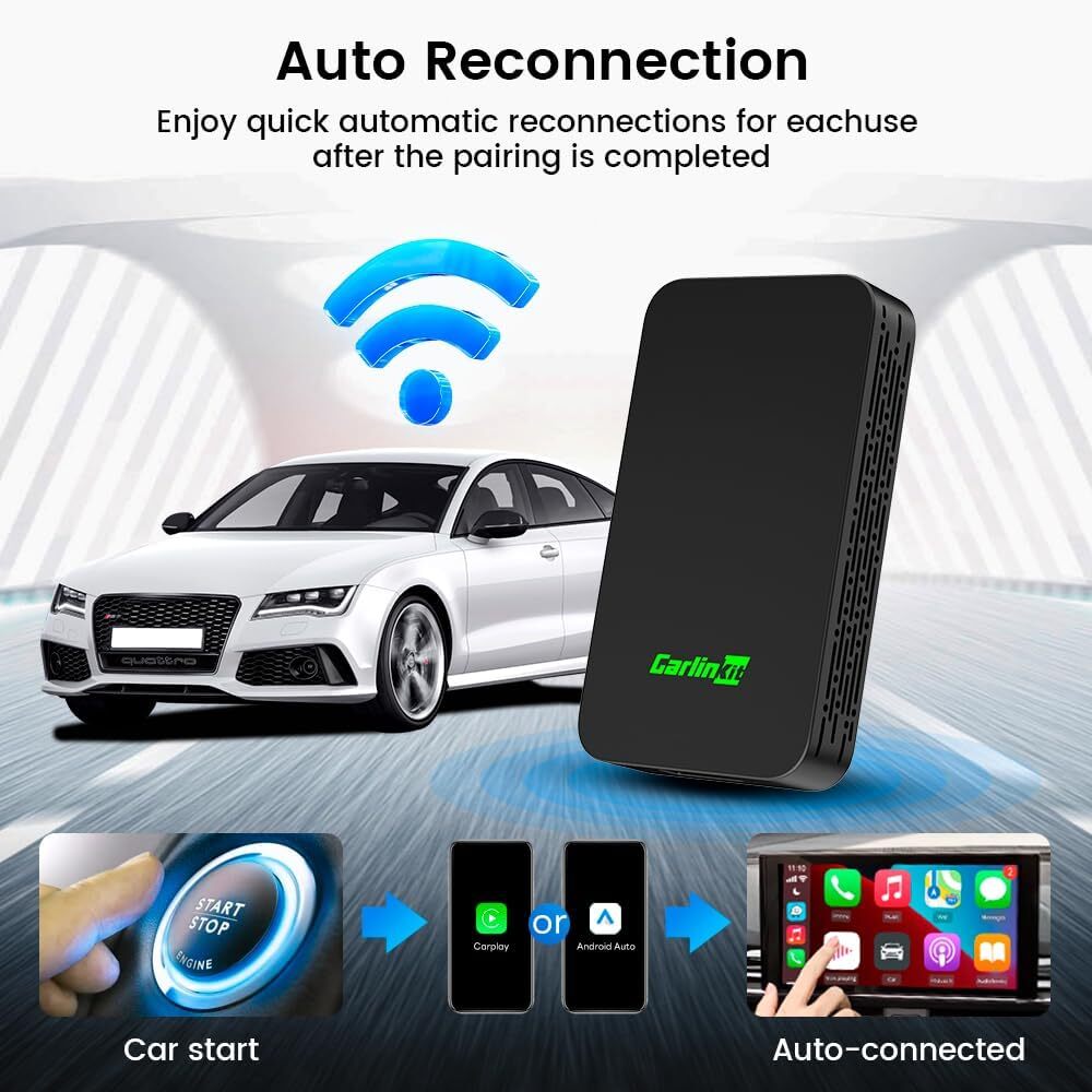 2Air 5.0 Universal Carplay And Android Auto Wireless Adapter AI Box Android 12 Dongle
