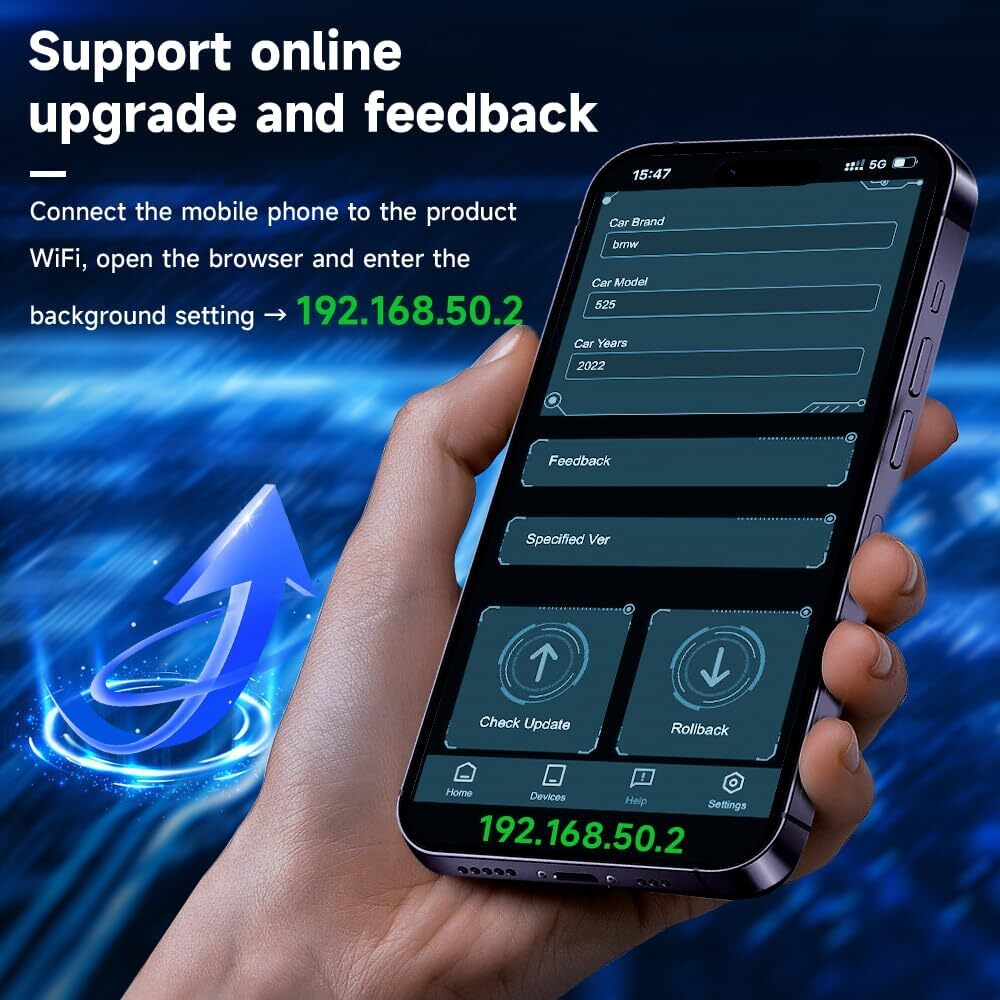 Original Carlinkit 5.0 2 In 1 Android Auto Carplay Adapter Wired To Wireless With Bluetooth WiFi Modules