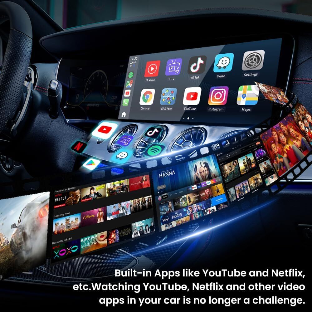 Customized Logo Tbox S Model Cpc200 8G + 128G Carplay Ai Box Carlink CarPlay Tv Box