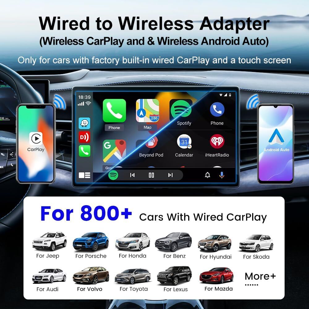 Autolink Carplay to Multi Media - CPC200 Tbox PLUS 4GB 64G 8 Core Android 13 Wireless Android Auto Carplay Multimedia Smart Ai Box carlink box car pla