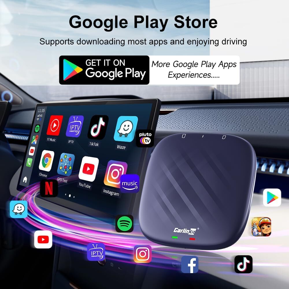 Autolink Carplay to Multi Media - Carplay AI BOX Tbox-plus Sim Card GPS Navigation 4+64G Wireless Carplay Ai Box Android 13 Car Play