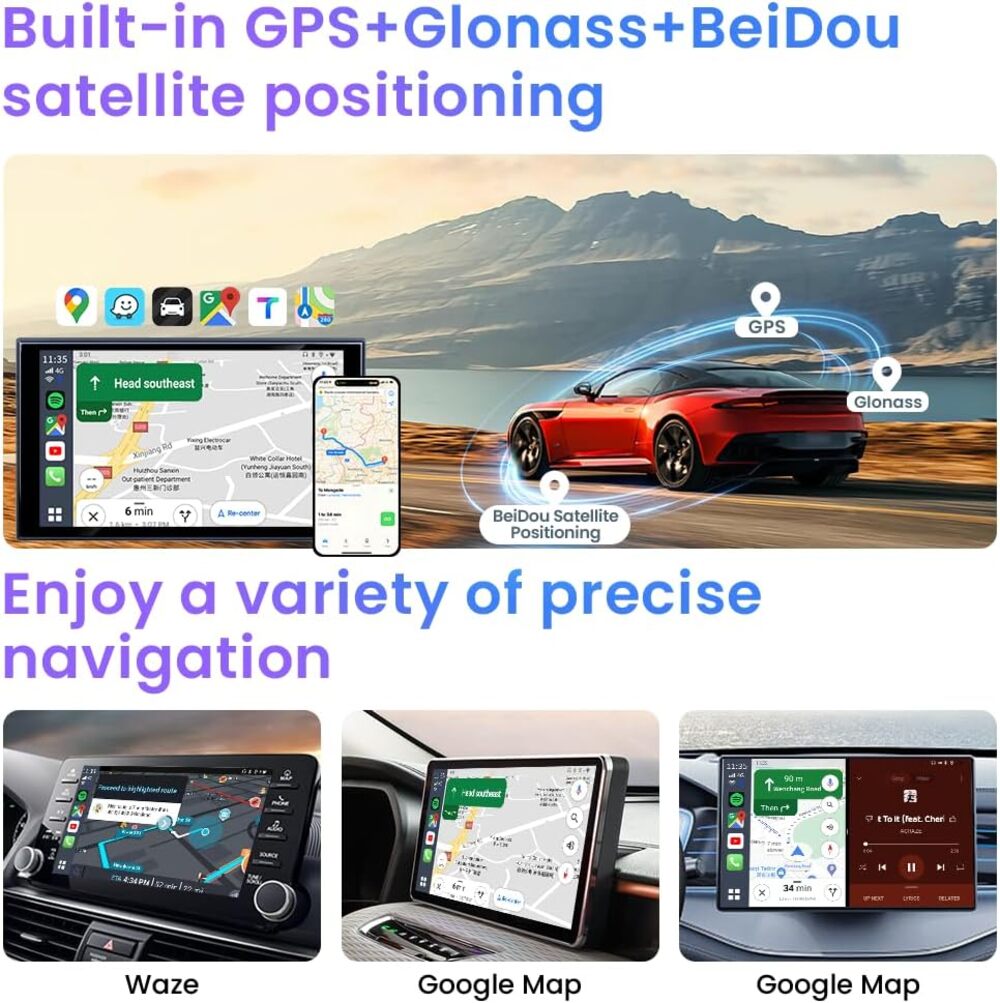 Autolink Carplay to Multi Media - Carplay AI BOX Tbox-plus Sim Card GPS Navigation 8+128G Wireless Carplay Ai Box Android 13 Car Play