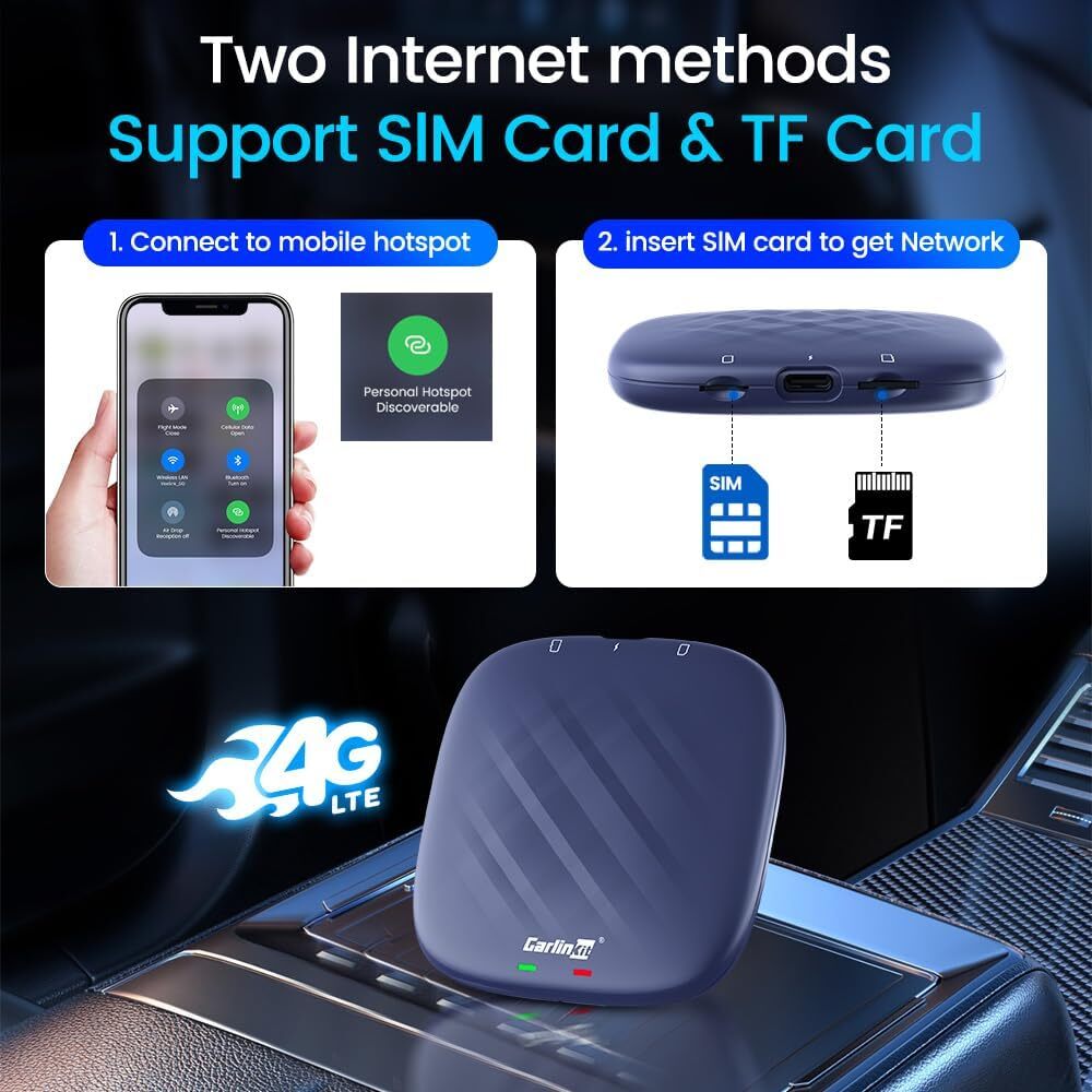 Multifunction 8G 128Gb Tbox Carplay And Android Auto Wireless Adapter For Car Play Dongle
