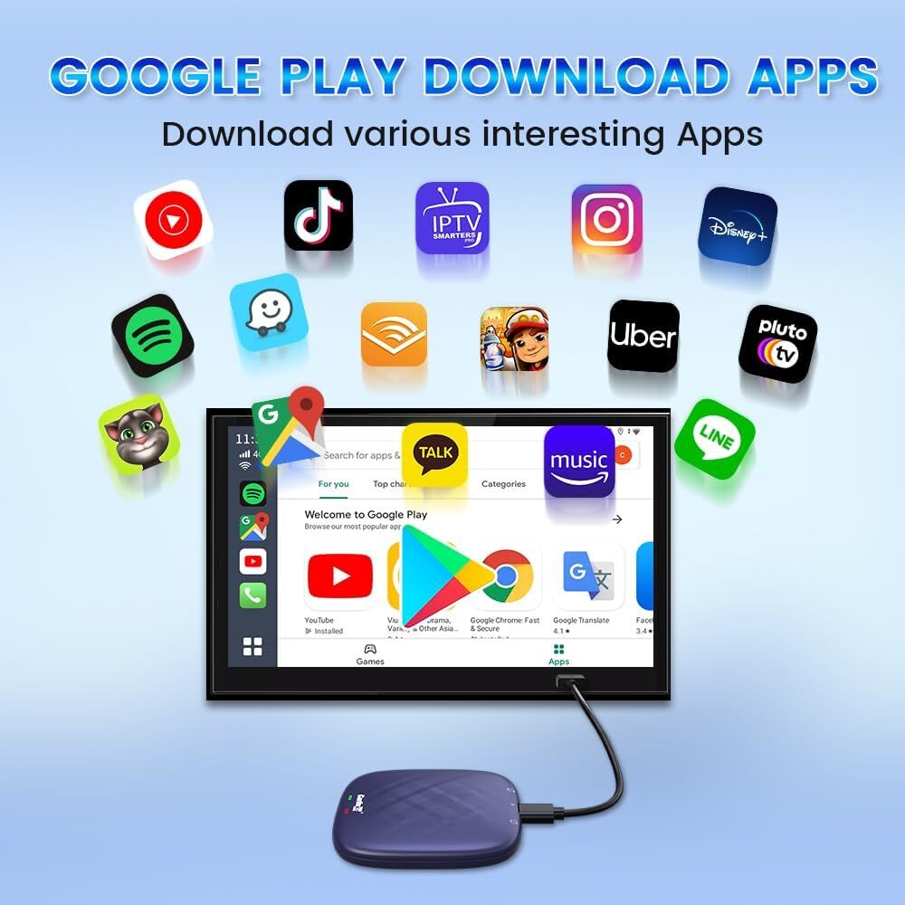 Multifunction 8G 128Gb Tbox Carplay And Android Auto Wireless Adapter For Car Play Dongle