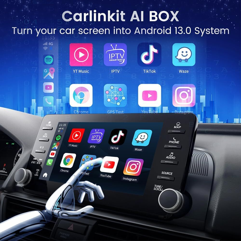 Tbox Plus Cpc200 4G + 64G Carplay Ai Box Customized Logo Carlink Car Play Tv Box