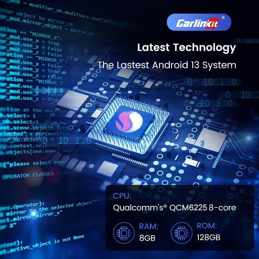 Seamless Wireless Tbox Plus 8G + 128G Carplay Ai Box Android 13 System Car Play TV Box 1080p UK EU US