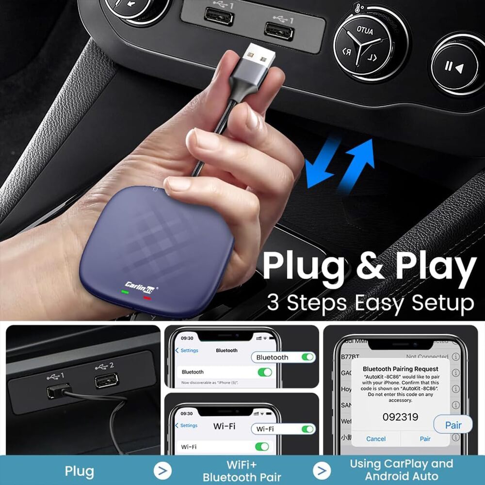 Smart Ai Box CPC200 Tbox PLUS 8GB 128G 8 Core Android 13 Wireless Android Auto Carplay Carlink Box Car Play