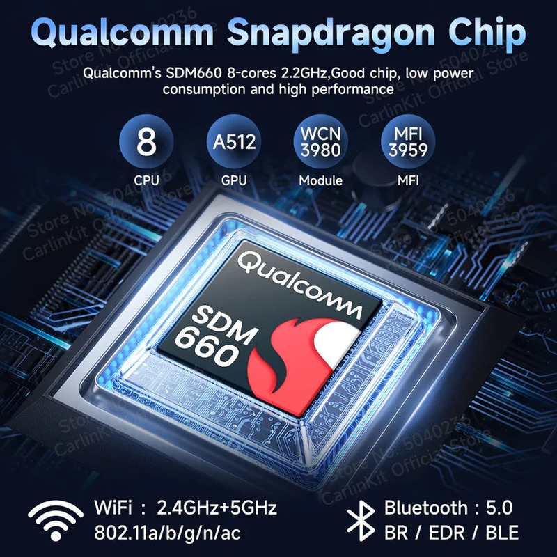 Tbox UHD Android 13 CarPlay Wireless Ai Box HDMI SM6225 Processor 4Gb USB HD Video For Youtube Tiktok