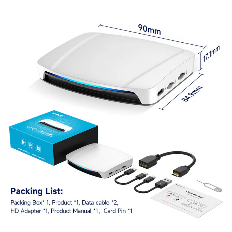 TBox UHD HDMI Wireless Ai Box 128Gb SM6225 Youtube Netflix Car Multimedia Play Carlink