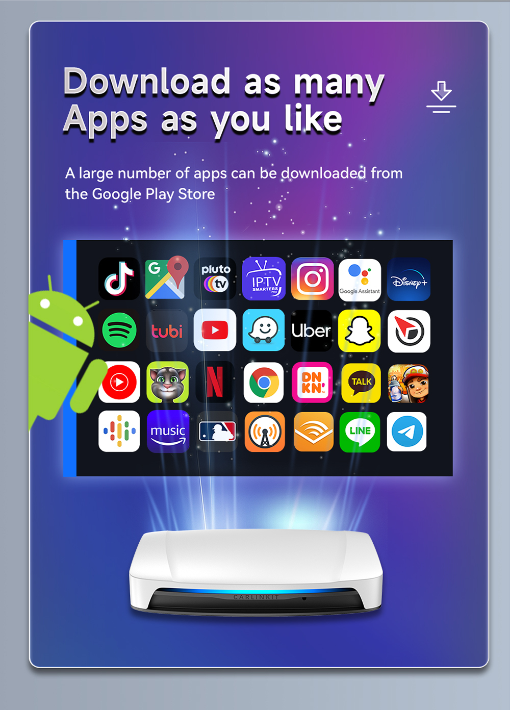 Carplay Android 13 Tbox UHD AI Box HDMI 8Gb 128Gb Adapter SDM660 HDMI Output For Netflix Youtube