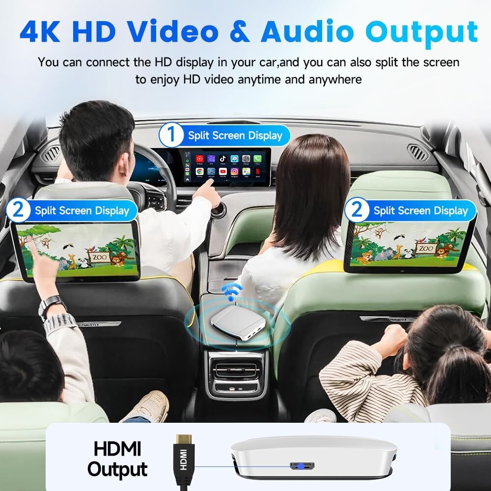 Wired Carplay and Android Auto to Tbox CPC200 Youtube Netflix Wireless Android 13 Carplay Magicbox