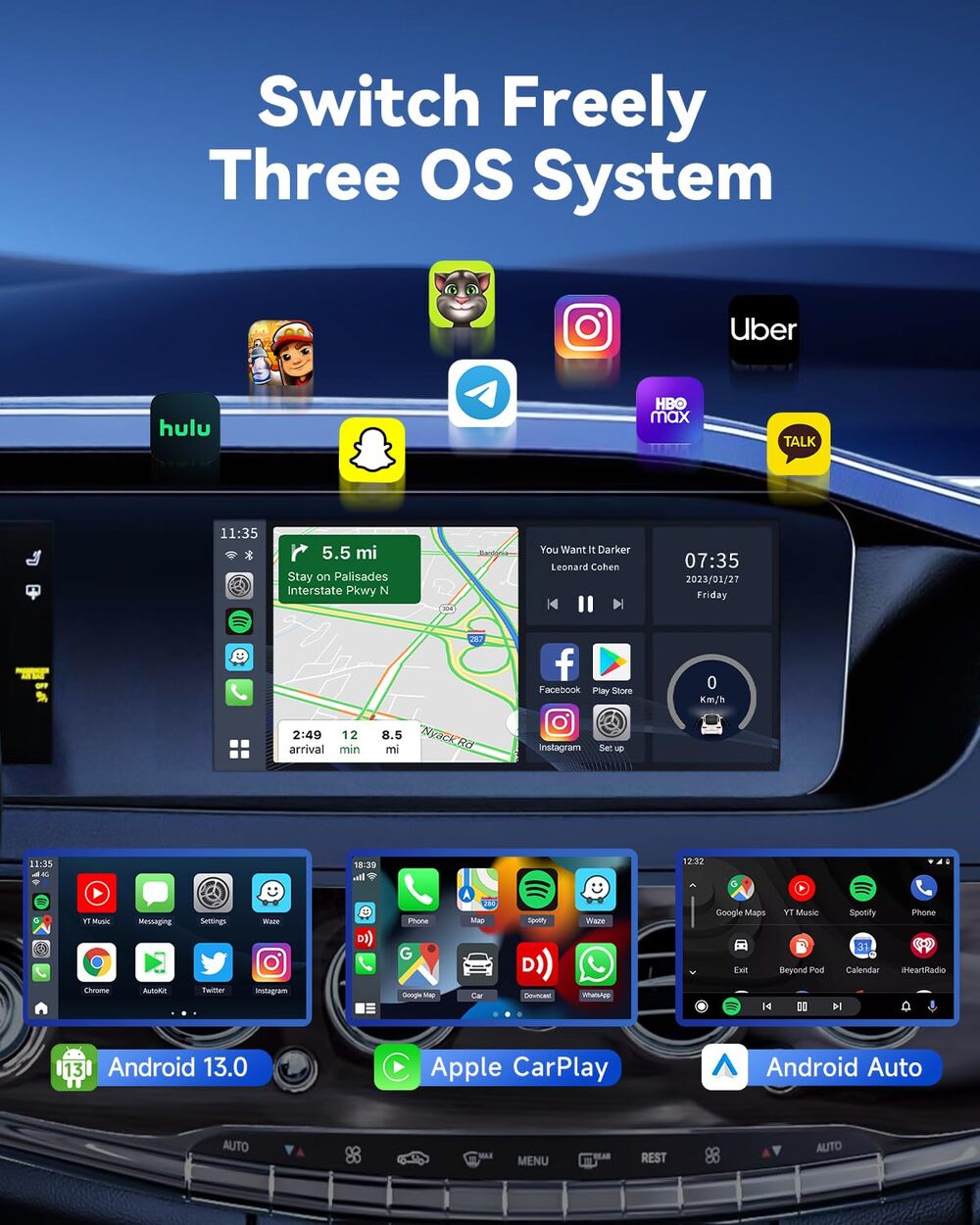 Wired Carplay and Android Auto to Tbox CPC200 Youtube Netflix Wireless Android 13 Carplay Magicbox