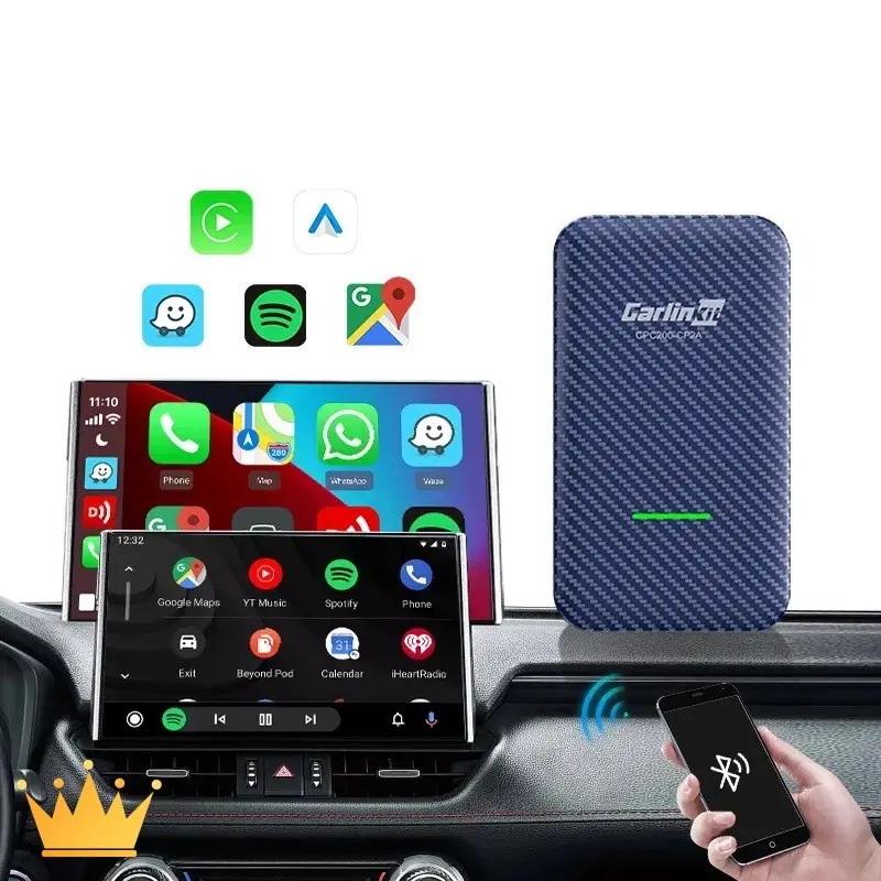 CP2A Wifi Bluetooth Carplay And Android Auto Wireless Adapter For Audi Benz Vw Golf Mk6