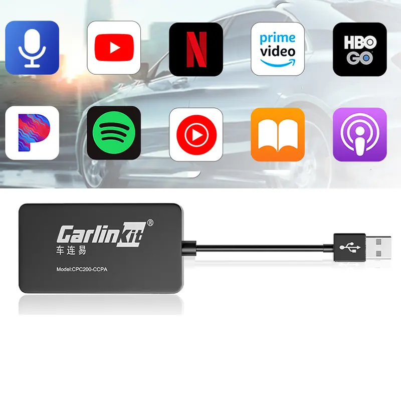 CCPA Multimedia Wireless Android Auto Carplay USB Dongle For Android 4.4+ Head Unit