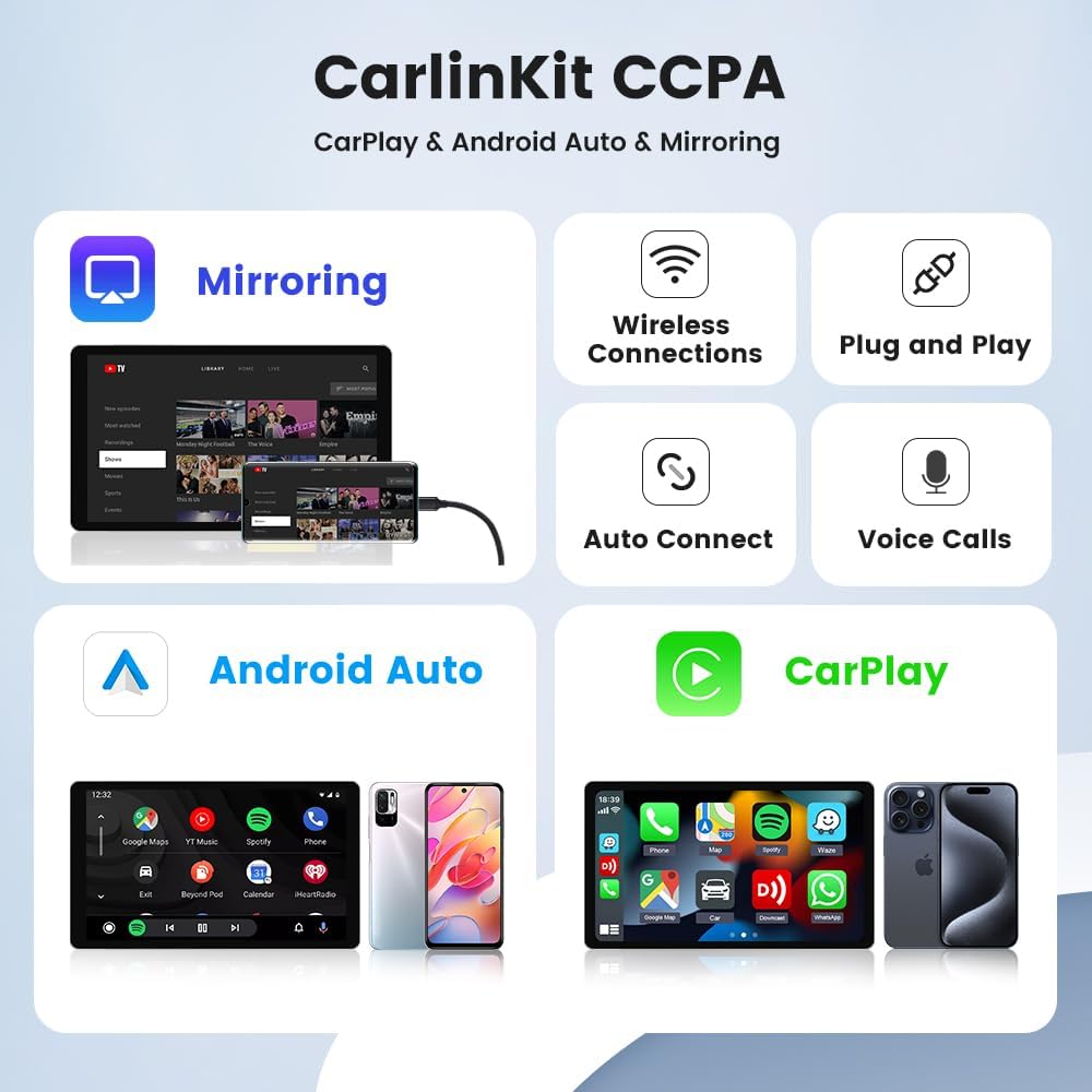 CPC200-CCPA Wireless Carplay USB Adapter For Android Car Radio Split Screen Make Driving Smart Box