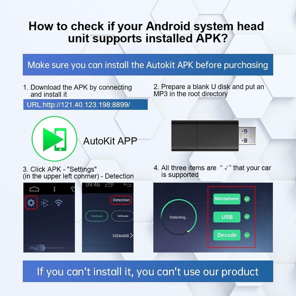 Carlinkit CCPA Android Auto Carplay Smart Link Usb Dongle Adapter With Android Auto Mirroring Projection System