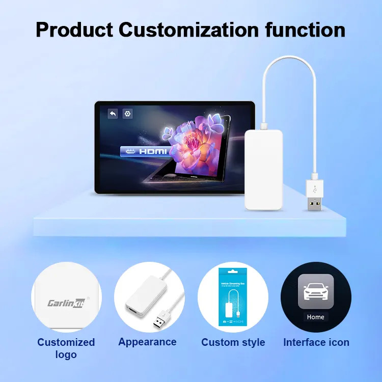 HD2CP Wired Carplay to HDMI 1080P Orginal Wired Dongle Car Fire TV Stick Video Multimedia Adapter