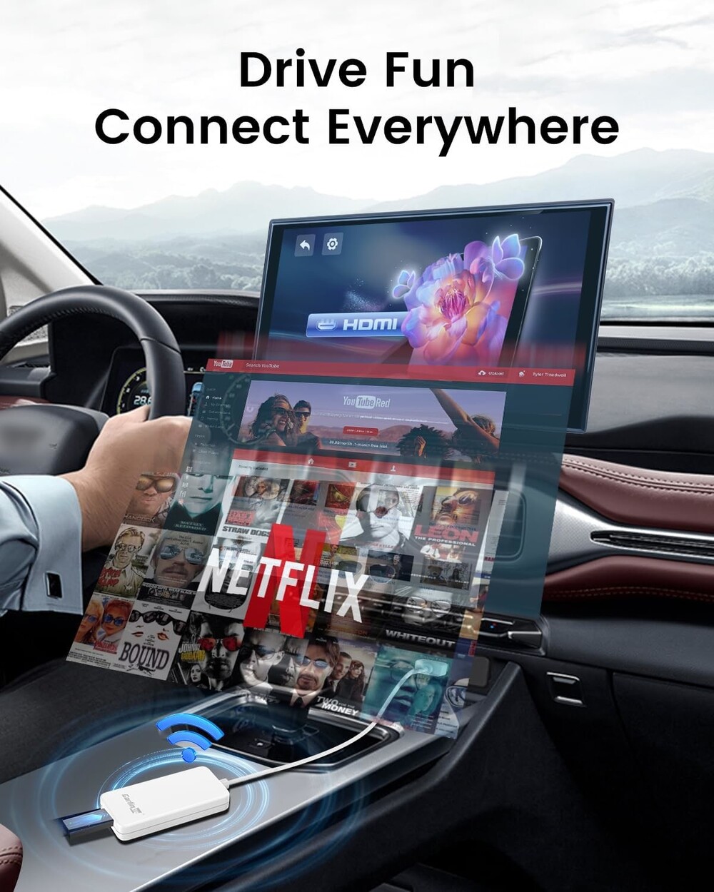 Multimedia Connectivity Wired Carplay Hdmi Video Input Conversion Box 1080P Car TV Mate Adapter HD2CP