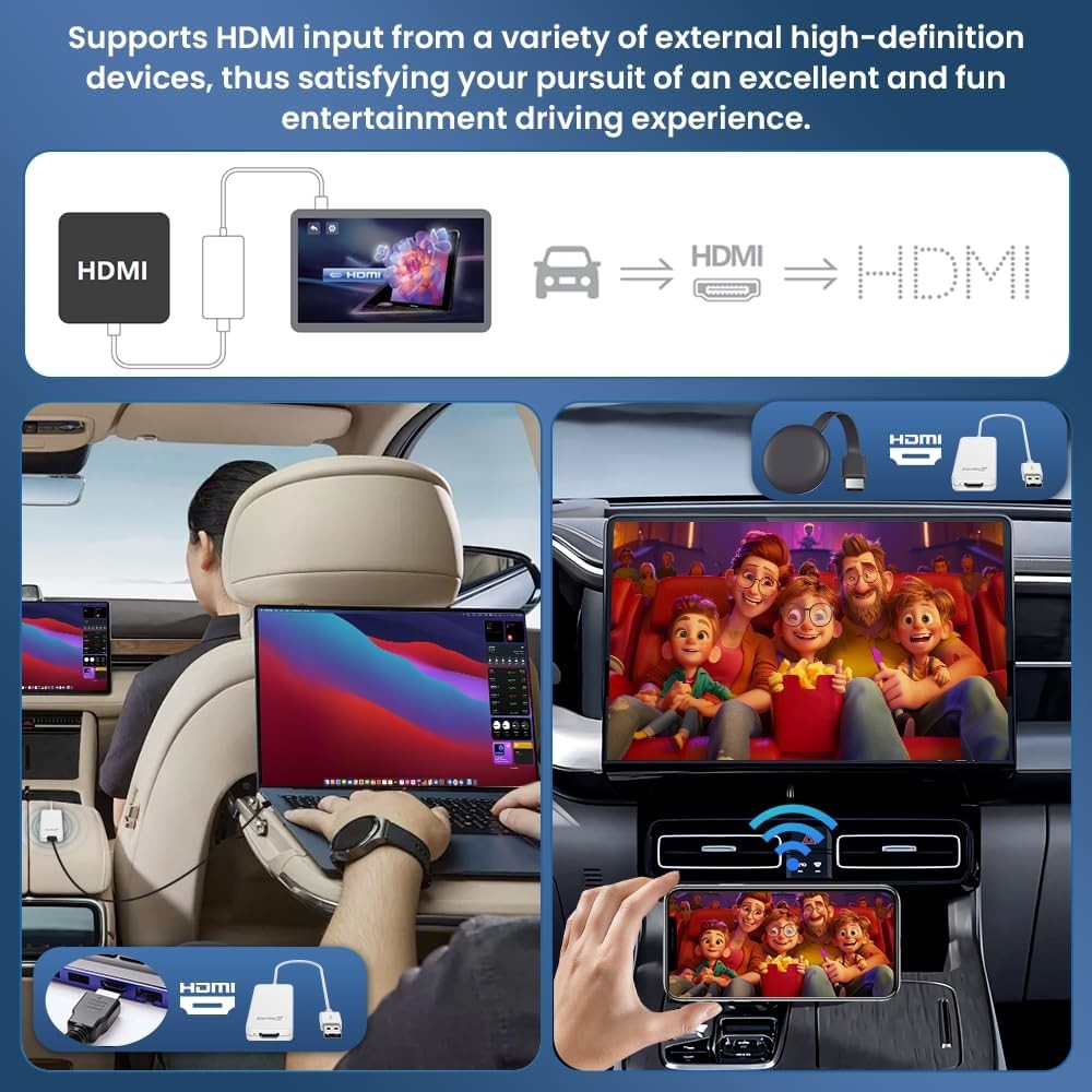 Wired Carplay Upgrade HDMI HD2CP Carplay Android Auto Phone Link Carplay USB Adapter