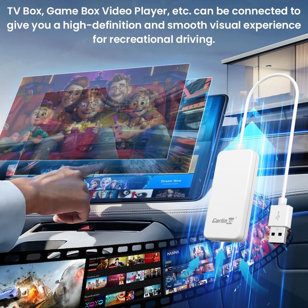 Carplay To HDMI HD2CP Carplay Hdmi Video Input Conversion Box 1080P 720P Multimedia Adapter Car Tv Mate Dongle