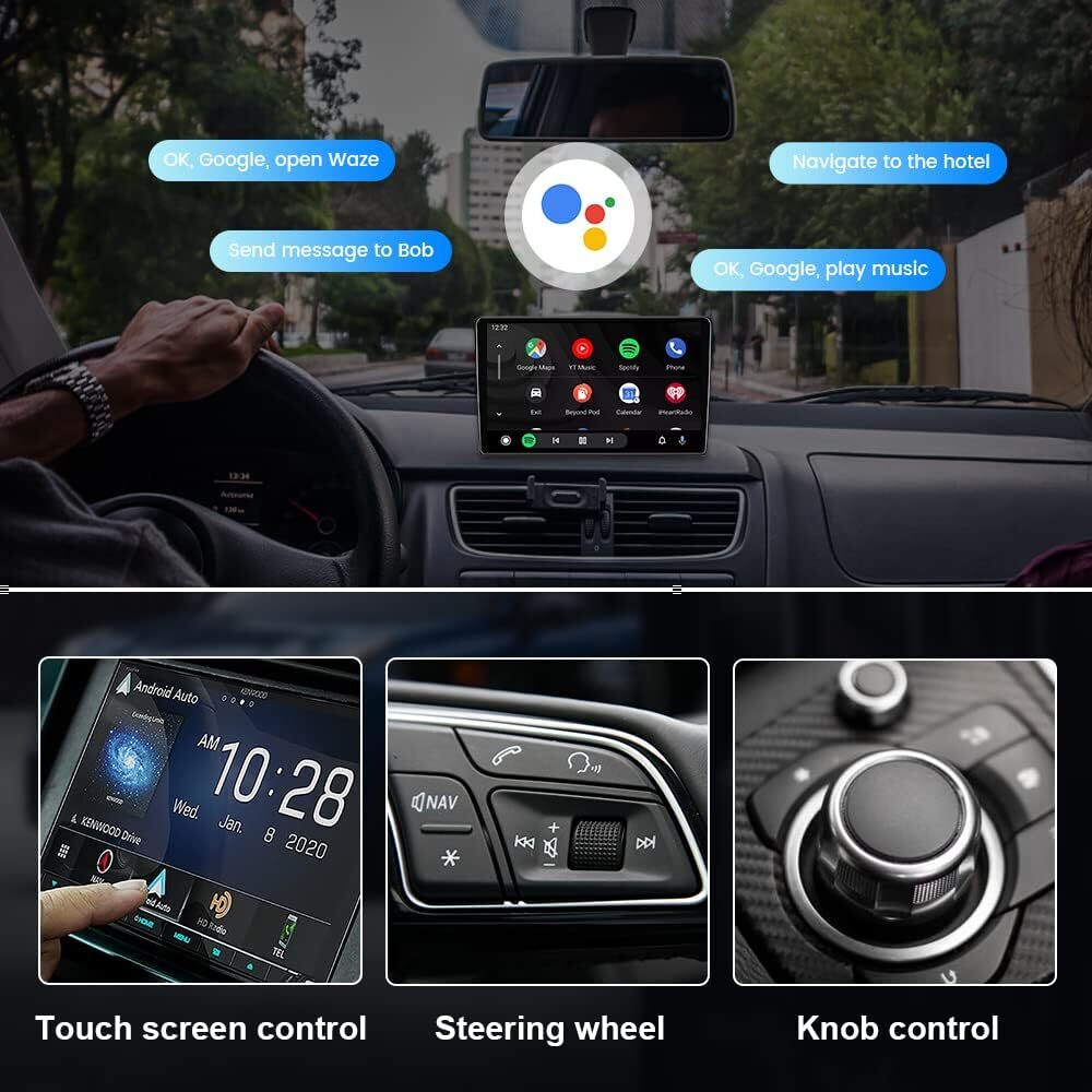 Wired To Wireless Android Auto A2A Adapter With Multi Language Compatible with Android 11.0+