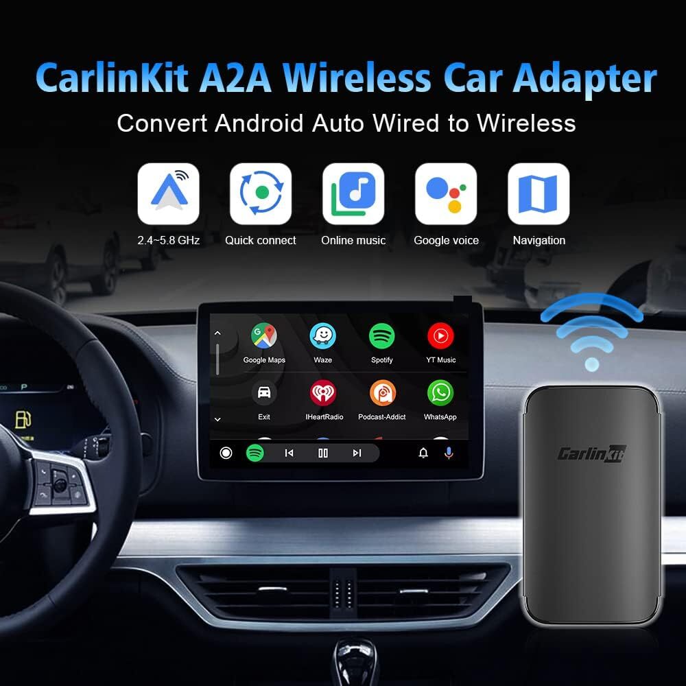 CPC200-A2A Wired To Wireless Android Auto Adapter Compatible 98% Car Models Carplay