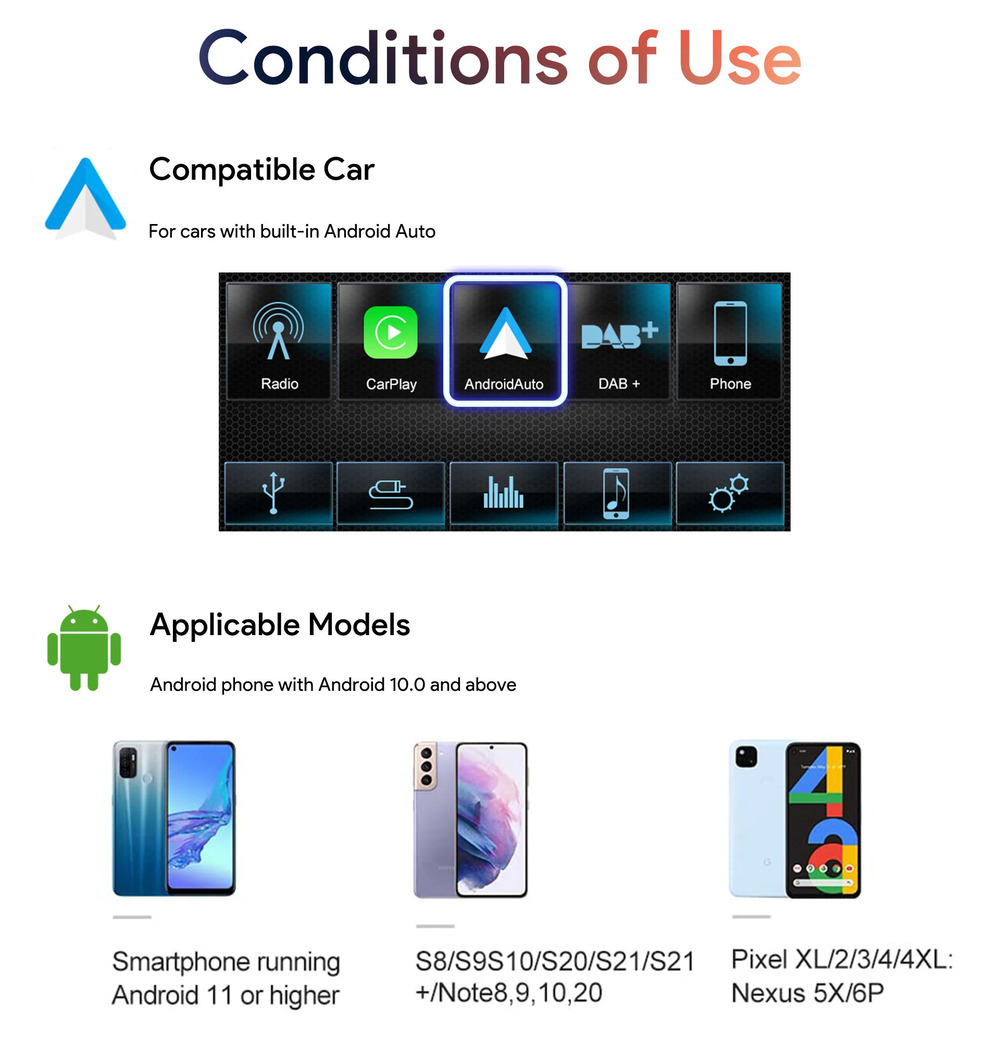 CPC200-A2A Wired To Wireless Android Auto Adapter Compatible 98% Car Models Carplay