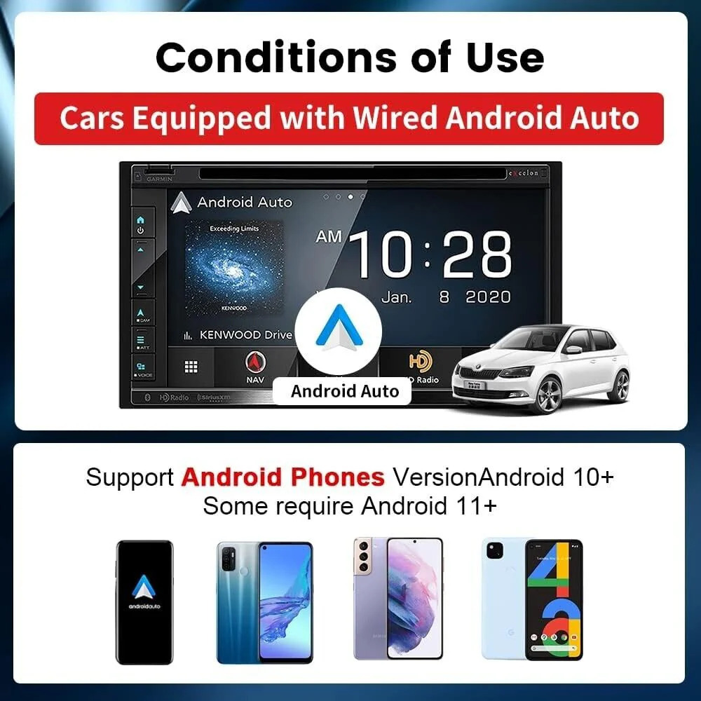 CPC200-A2A Wired To Wireless Android Auto Adapter Compatible 98% Car Models Carplay