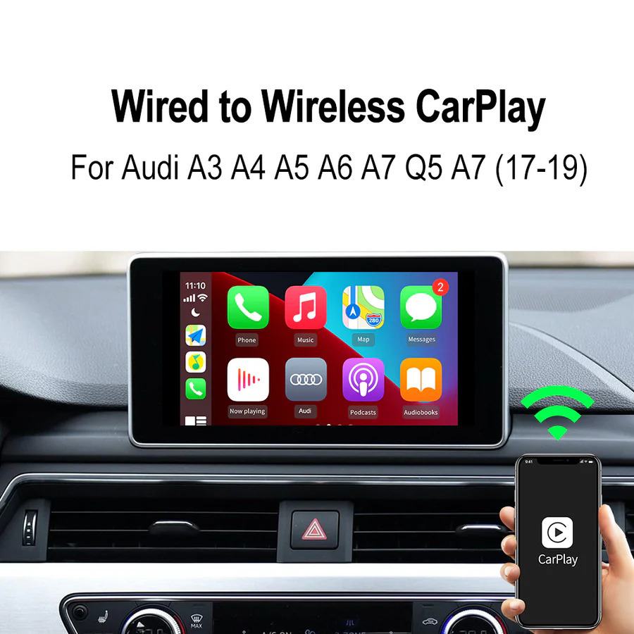 Wired To Wireless Carplay Adaptor Dongle Carlink 3.0 U2w Plus Ai Smart Box For Apple