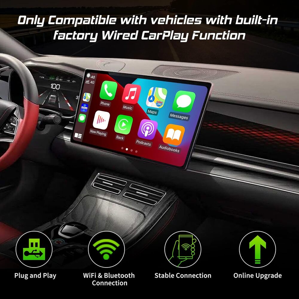 Wired Carplay To Wireless Carplay adaptor For Skoda Scala Superb Kodiaq Troc Octavia Mk3 Fabia
