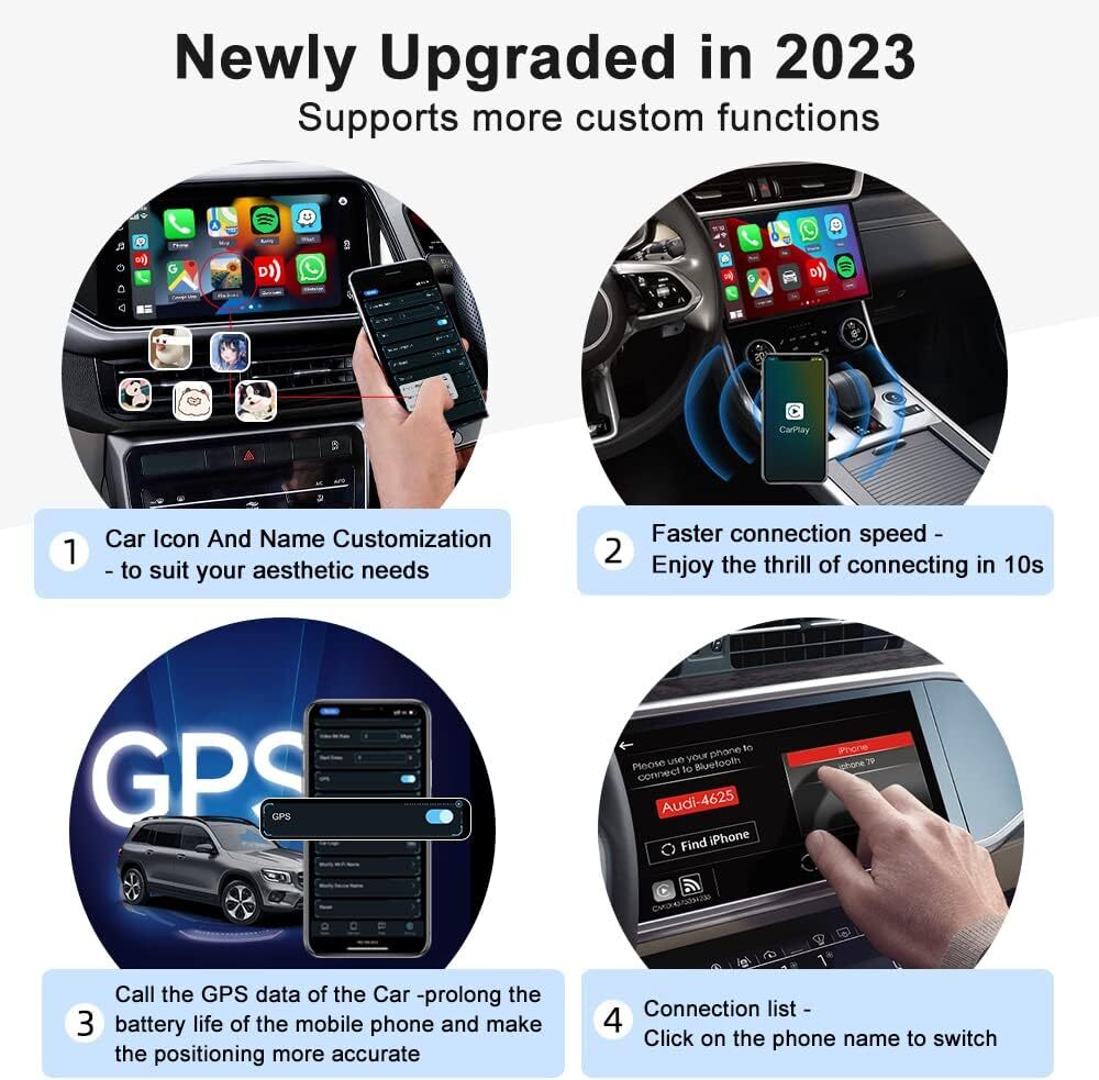 Wired To Wireless Carplay Adapter Factory Outlet CPC200-U2W Plus Car Play System Dongle Box