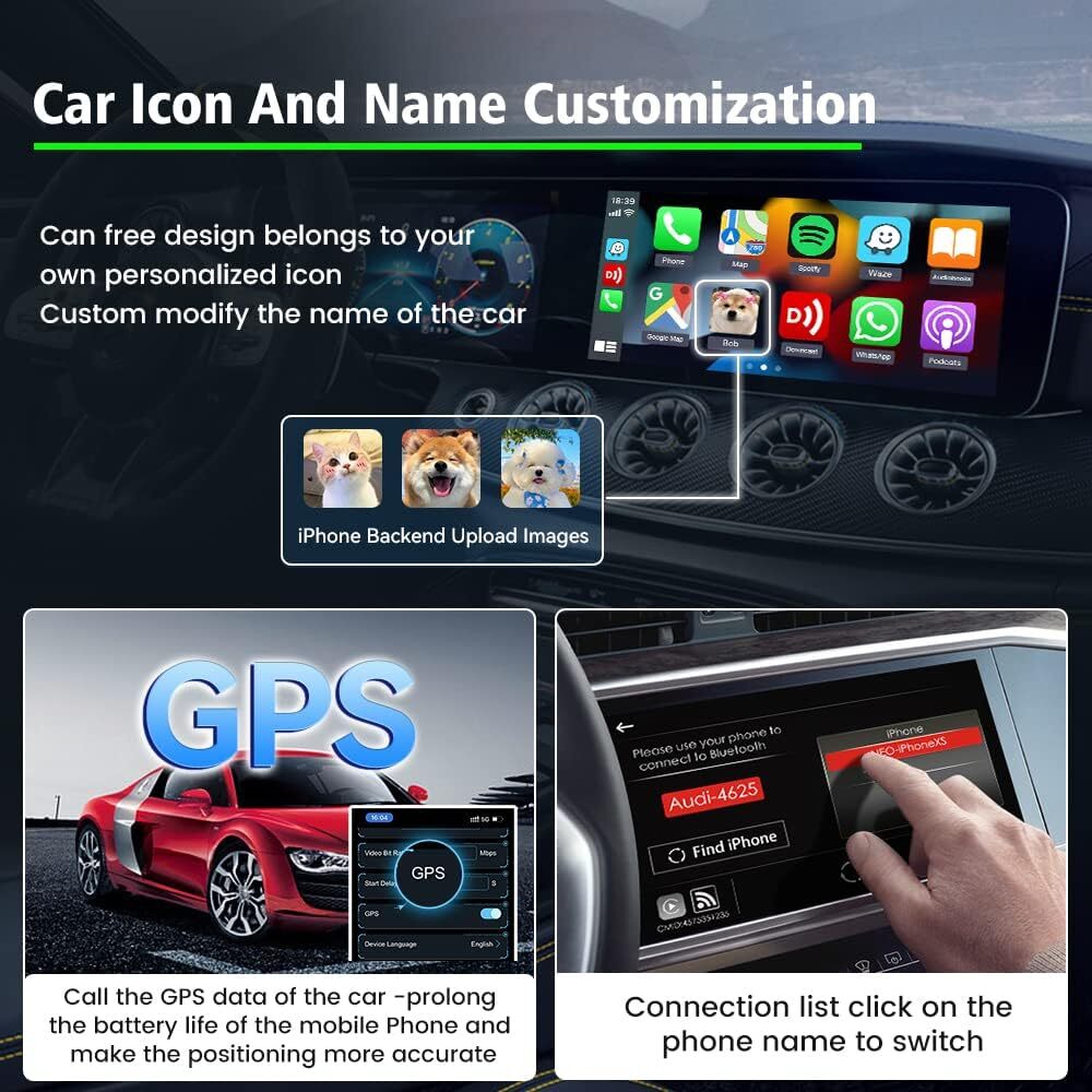 Wired To Wireless Carplay Adapter Factory Outlet CPC200-U2W Plus Car Play System Dongle Box