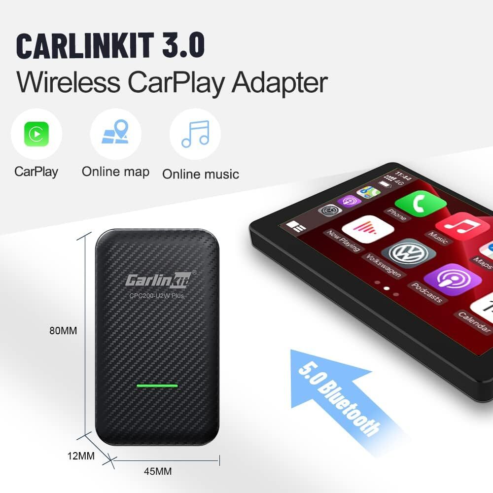 Wired To Wireless Carplay Adapter Factory Outlet CPC200-U2W Plus Car Play System Dongle Box
