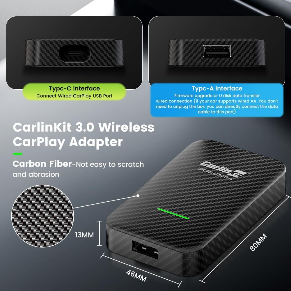 U2W Wired To Wireless Carplay Adapter Convert To Wireless Carplay For Porsche Panamera Cayenne Macan 911 718