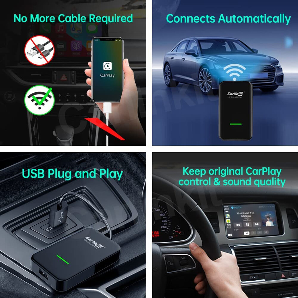 Wired Carplay To Wirelss Usb Adapter U2W Plus For Mercedes Benz W205 Glc300 W212 W213 C207/A207 W222 W223