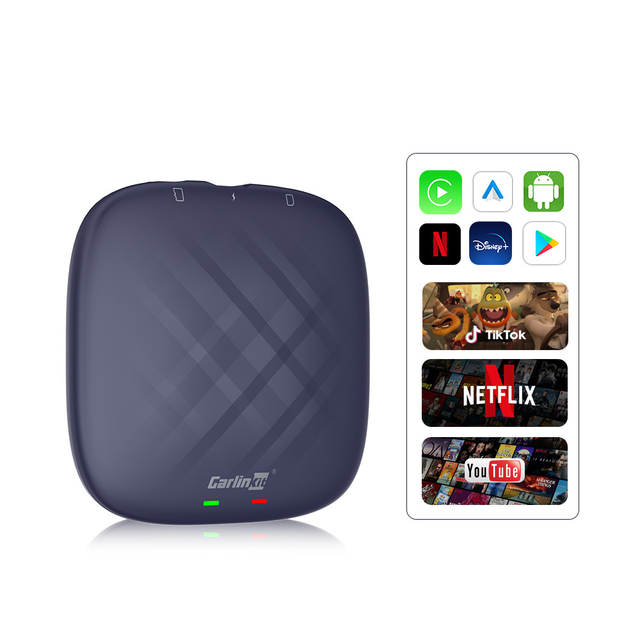 Wireless CarPlay Smart Car Ai Box Tbox S Model 8 Core 4g 64gb With Streaming Apps YouTube Netflix Wifi GPS LTE Android 13