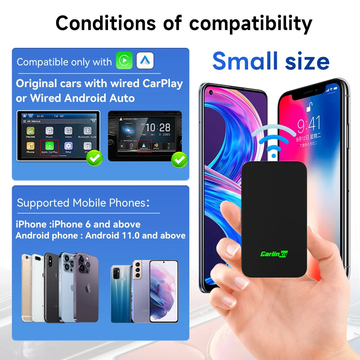 2Air 5.0 Universal Carplay And Android Auto Wireless Adapter AI Box Android 12 Dongle