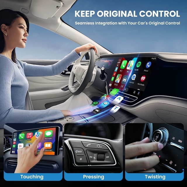 Mini SE Pro Wired to Wireless Car Play Android Auto 2 In 1 Adapter USB Type C Dongle Ai Box