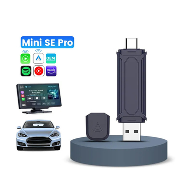 Mini SE Pro Carplay &amp; Android Auto Wired To Wireless 2 In1 Adapter Usb Dongle Carlinkit Ai Box