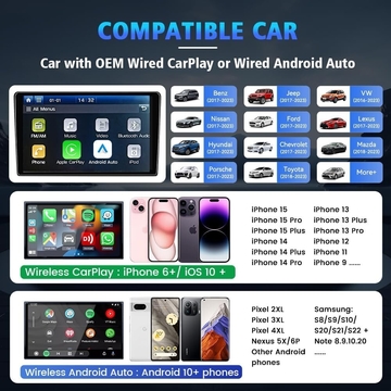 Carplay And Andriod Auto To Multi Media Tbox UHD USB HDMI Port 8G 128Gb SM6225 Android 13 Video Ai Box