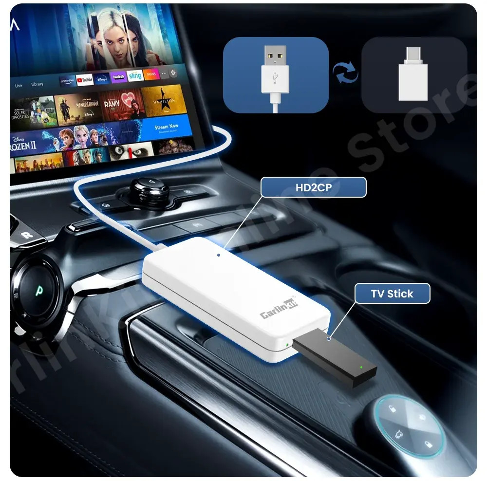 Multimedia Carlink CPC200-HD2CP Wired Carplay To HDMI 1080P Screen Adapter Plug And Play